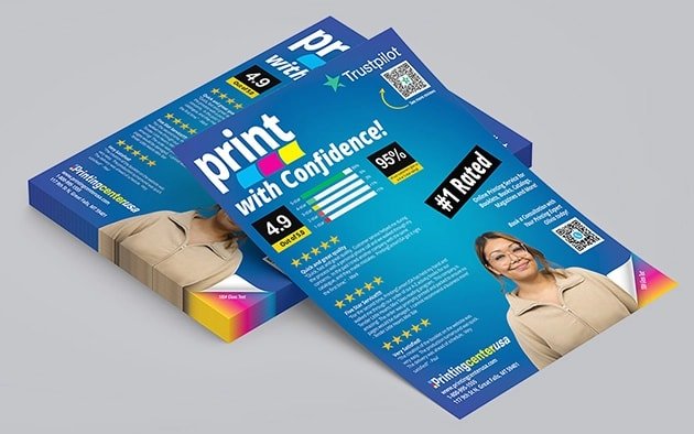 Colorful flyer design ready for printing