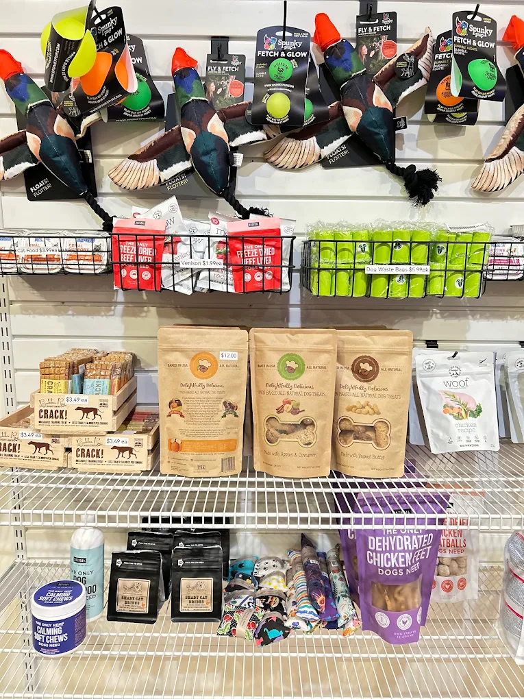 Pet supplies available inside Ship & Beyond
